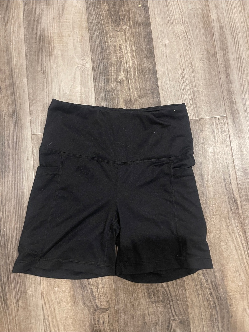 Velocity Black High-Waist Women’s Active Shorts